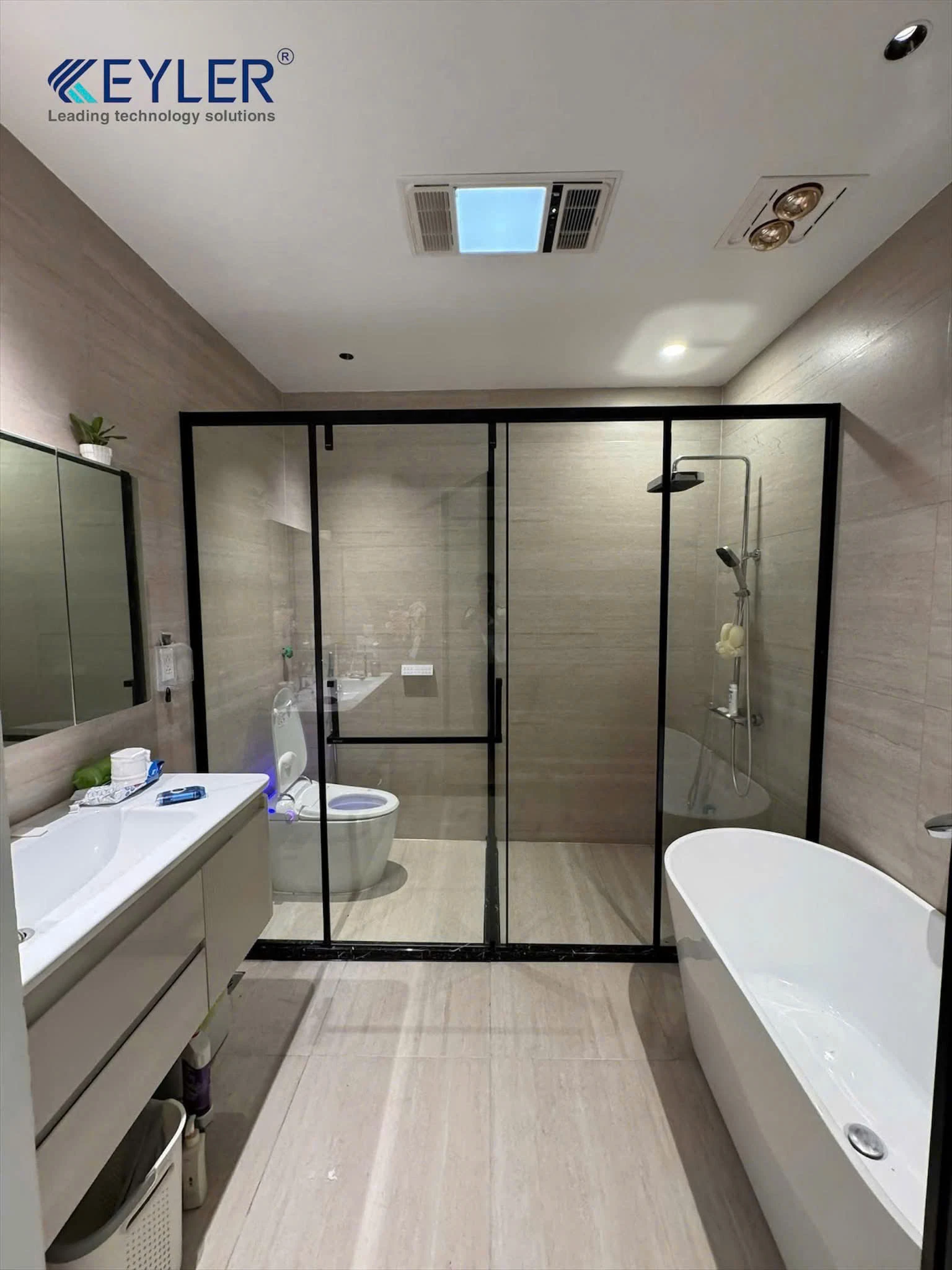 Hướng Dẫn Lắp Đặt Cabin Tắm Kính KL-33 Chữ T Mở Trượt Cho 2 Bên