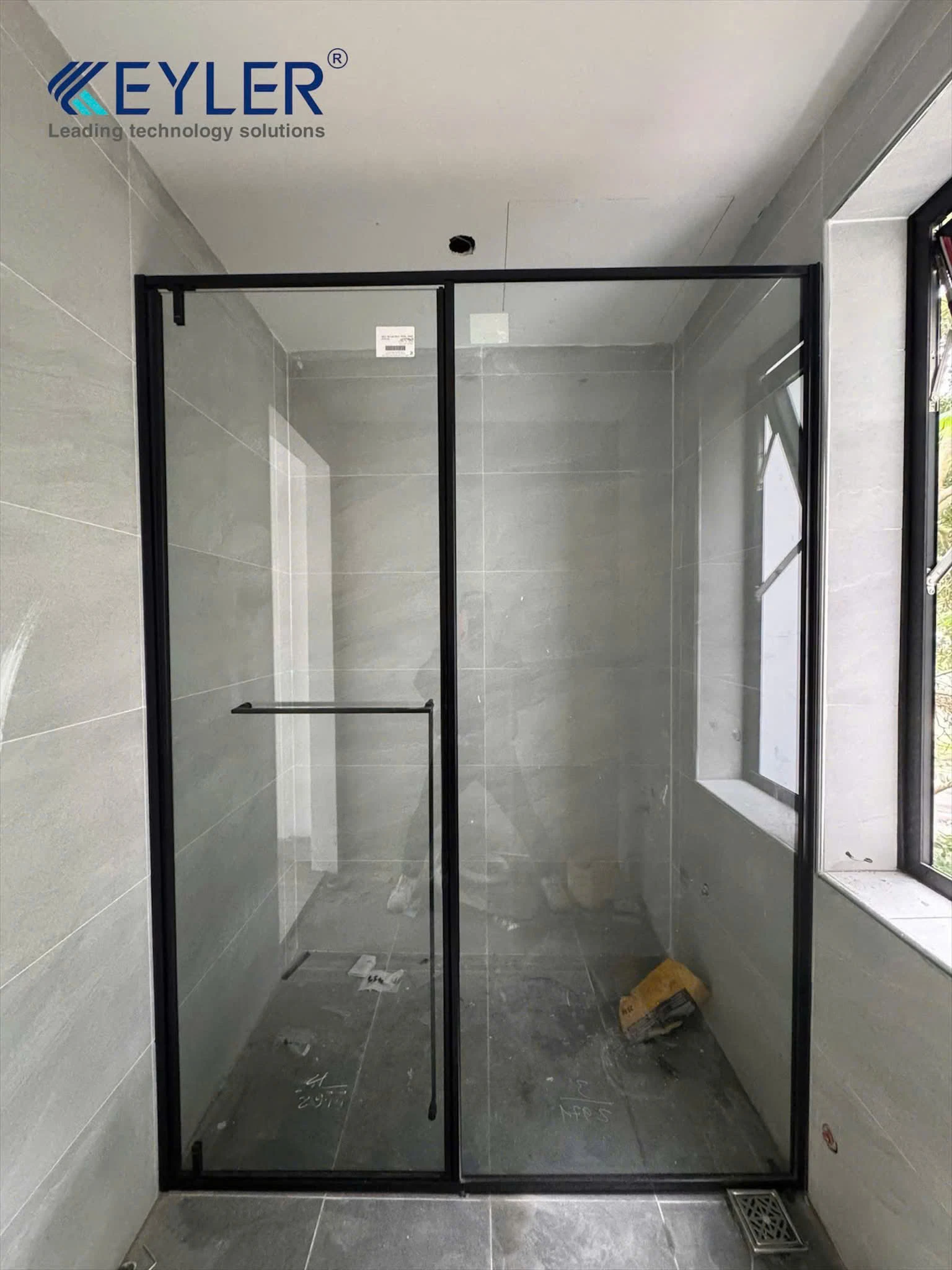 Hướng Dẫn Lắp Đặt Cabin Tắm Kính KL-5027D Thẳng 180 Độ Mở Quay 2 Chiều