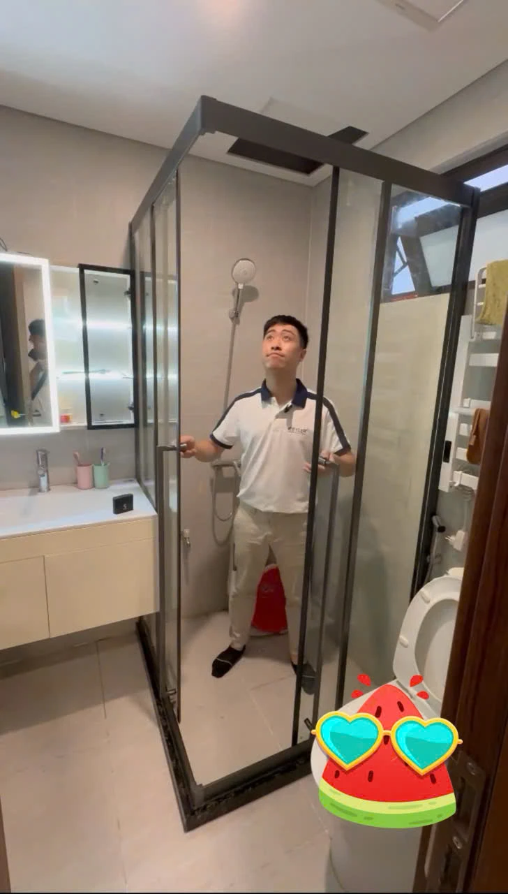Bàn giao hoàn thiện Cabin phòng tắm kính Keyler KL5003 cao cấp tại Bắc Từ Liêm- Hà Nội.
