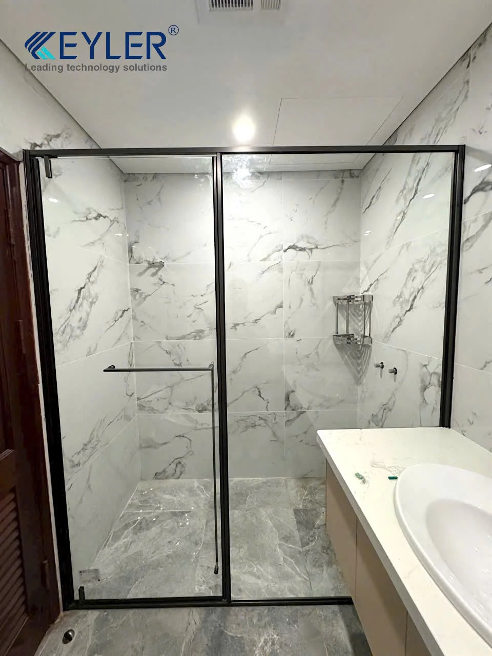 CABIN TẮM KÍNH THẲNG 180° KL-5027D – GIẢI PHÁP HOÀN HẢO CHO PHÒNG TẮM HIỆN ĐẠI