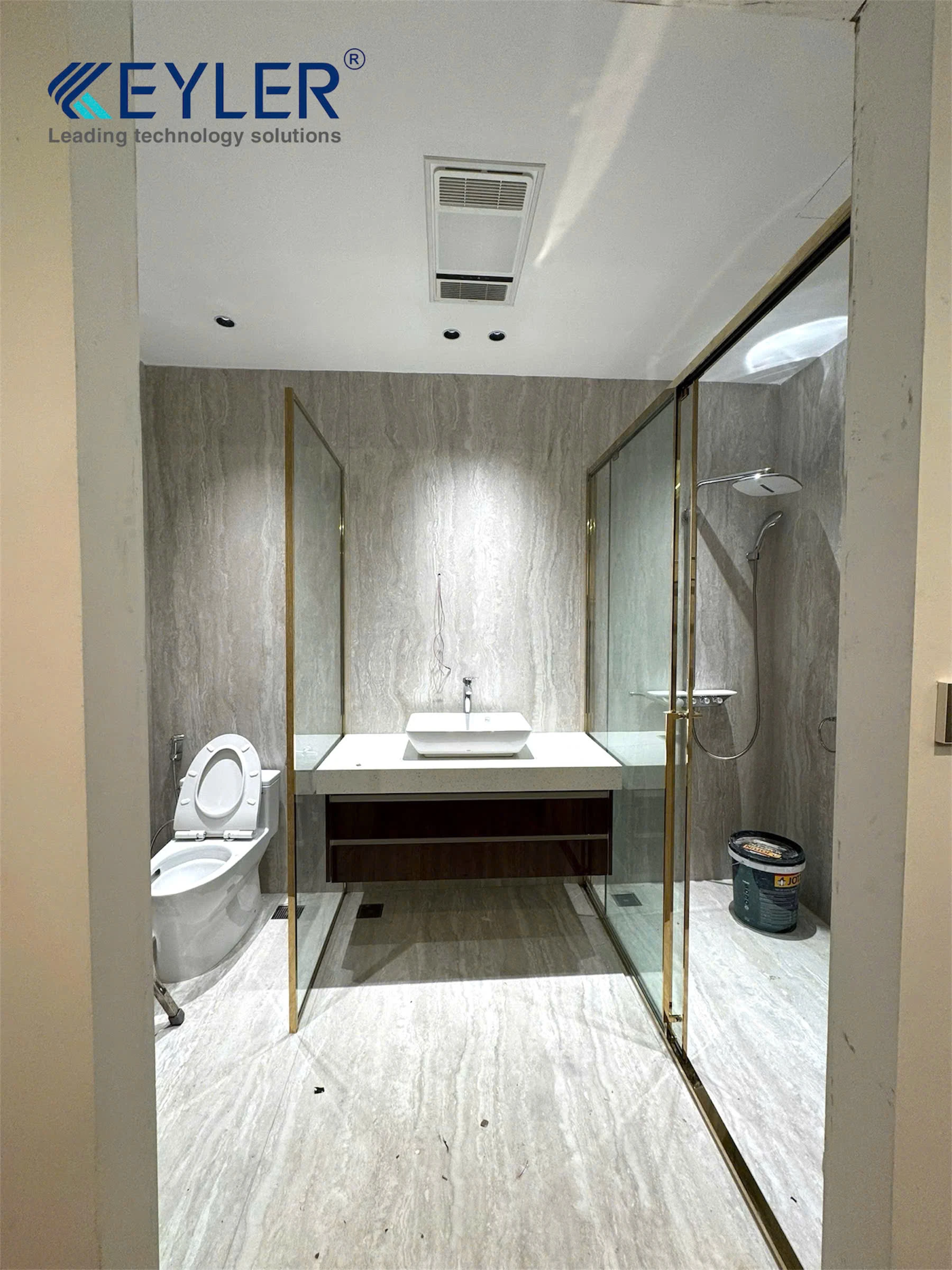 Hoàn Thiện & Bàn Giao Cabin Tắm Kính KL323 Và Vách Kính KL105 Cho Anh Tùng – Vinhomes Hải Phòng