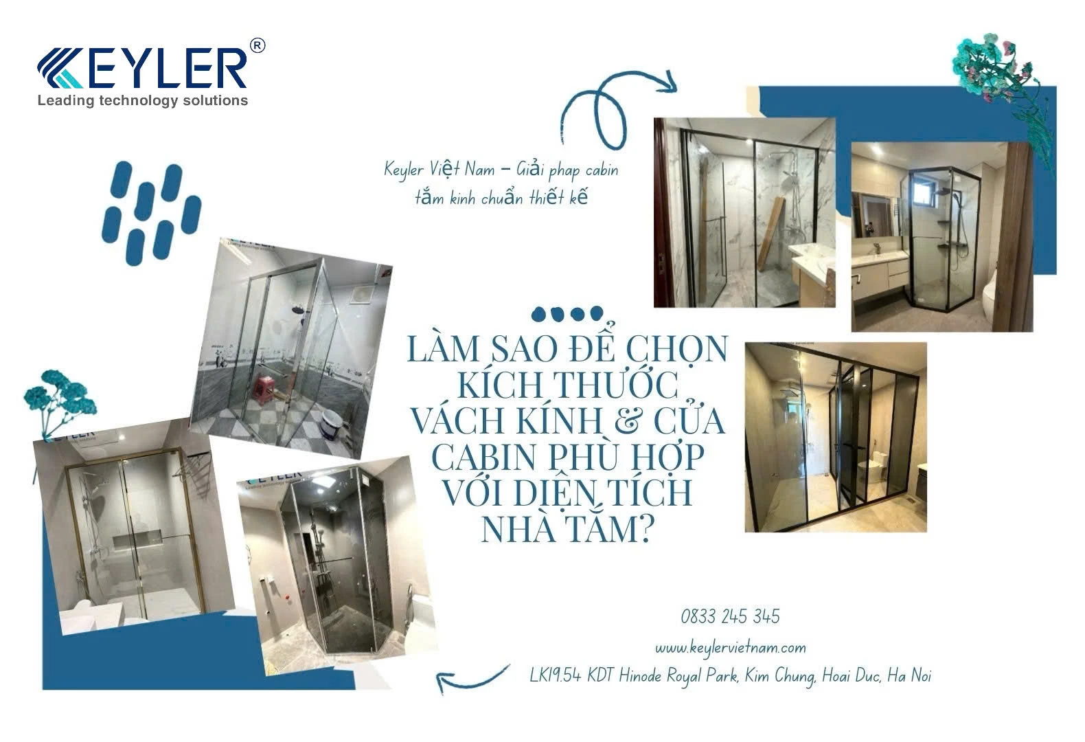 🚿 LÀM SAO ĐỂ CHỌN KÍCH THƯỚC VÁCH KÍNH & CỬA CABIN PHÙ HỢP VỚI DIỆN TÍCH NHÀ TẮM?