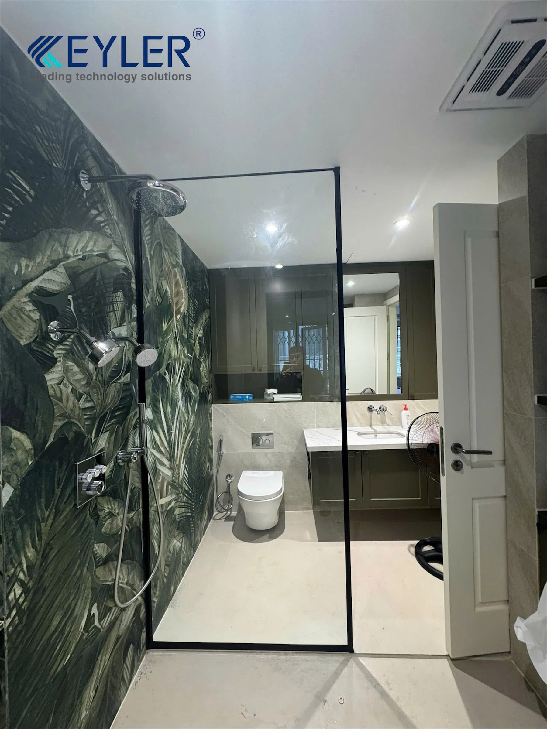 🚿 BÀN GIAO VÁCH KÍNH KL-105 MÀU ĐEN (BLACK) TẠI KHU ĐÔ THỊ CIPUTRA - HÀ NỘI