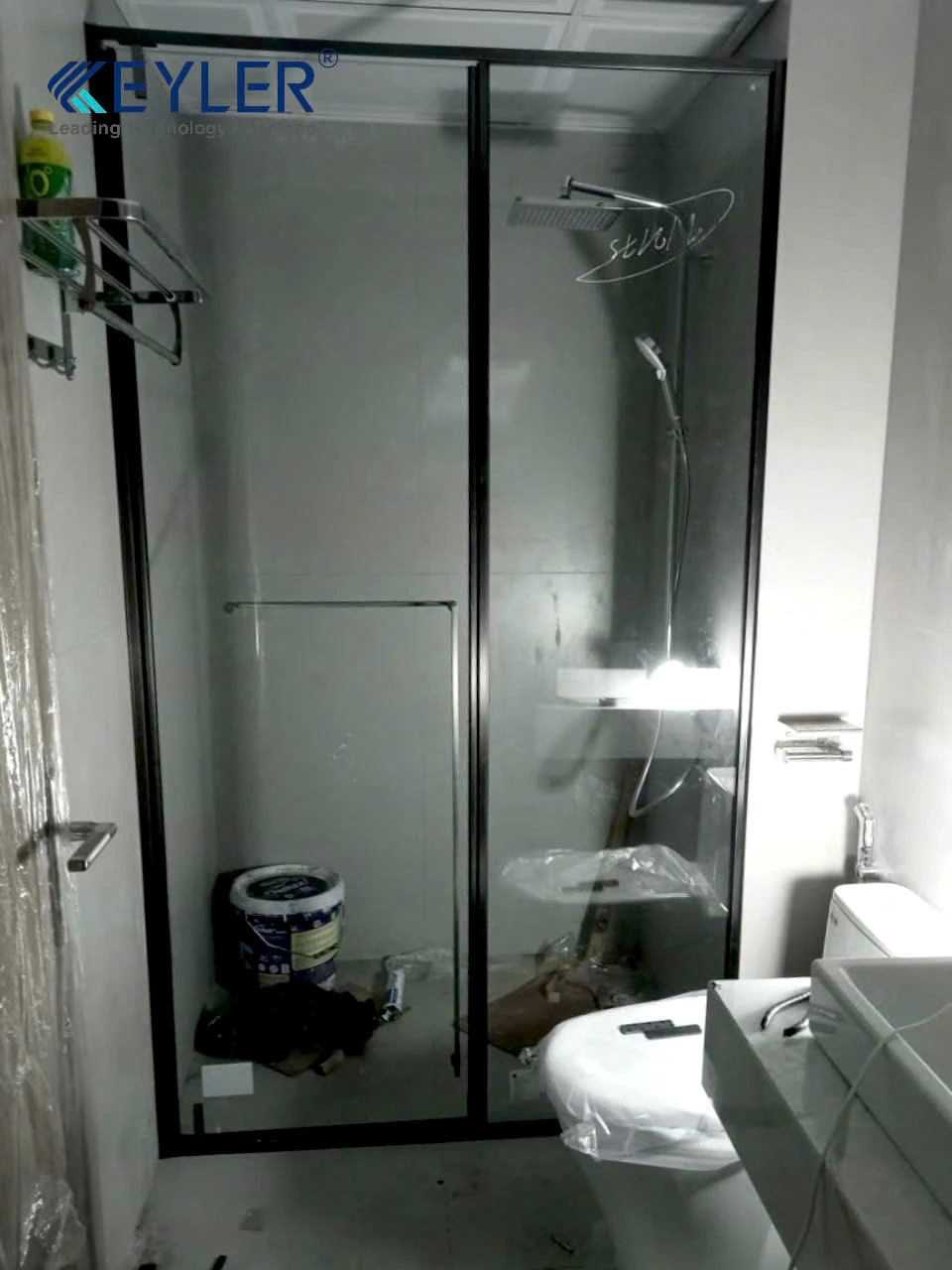 🚿 BÀN GIAO 04 BỘ CABIN TẮM KÍNH KEYLER MÀU GREY – ĐỘI CẤN, BA ĐÌNH, HÀ NỘI 🚿