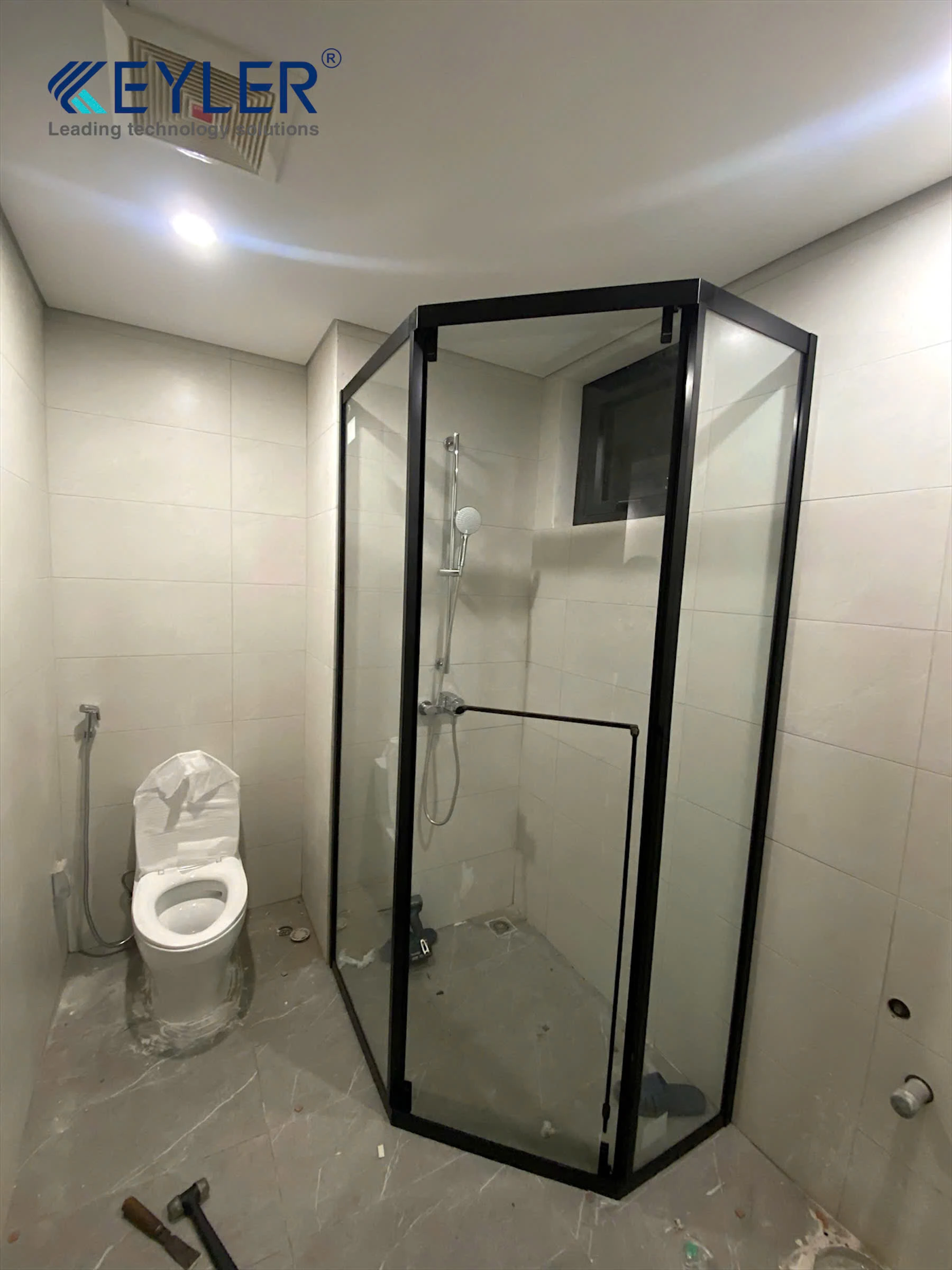 BÀN GIAO 02 BỘ CABIN TẮM KÍNH KL-5037 TẠI CHUNG CƯ WISTERIA - KIM CHUNG, HOÀI ĐỨC, HÀ NỘI